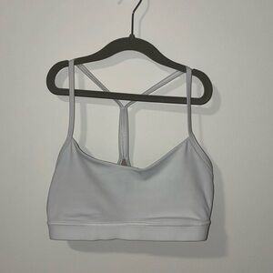 Lululemon Flow Y Bra Nulu White Size 8